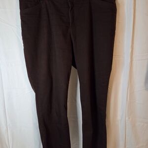 CJ Banks Women's Dark Brown Signature Slimming Jeans Size 22W
